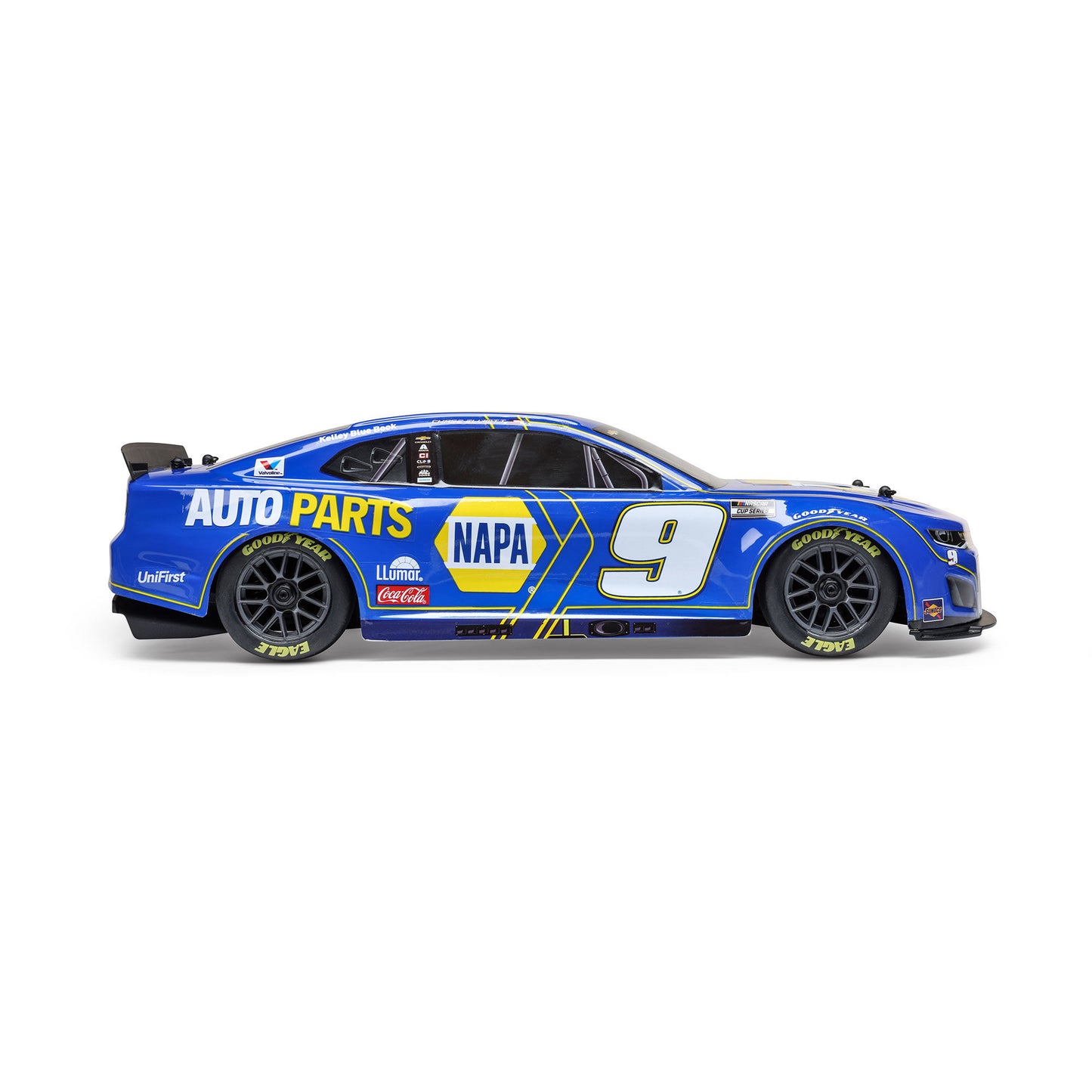 Losi 1/12 NASCAR RC Race Car Chase Elliott No. 9 2025 NAPA Chevrolet ZL1 2S AWD Brushed On-Road (Battery & Charger Included), Blue
