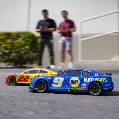 Losi 1/12 NASCAR RC Race Car Chase Elliott No. 9 2025 NAPA Chevrolet ZL1 2S AWD Brushed On-Road (Battery & Charger Included), Blue