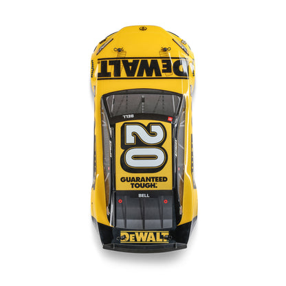 Losi 1/12 NASCAR RC Race Car Christopher Bell? No. 20? 2025 DEWALT Toyota Camry XSE 2S AWD RTR Brushed On-Road (Battery & Charger Included), Yellow
