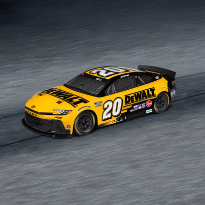 Losi 1/12 NASCAR RC Race Car Christopher Bell? No. 20? 2025 DEWALT Toyota Camry XSE 2S AWD RTR Brushed On-Road (Battery & Charger Included), Yellow