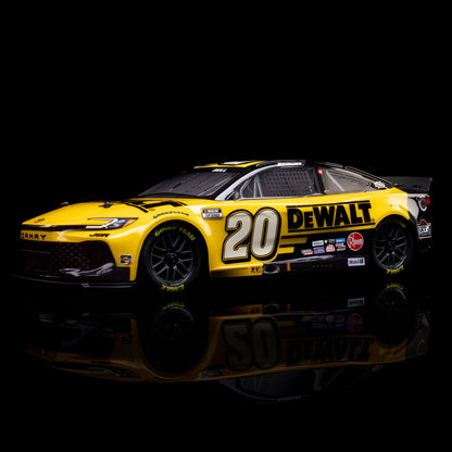 Losi 1/12 NASCAR RC Race Car Christopher Bell? No. 20? 2025 DEWALT Toyota Camry XSE 2S AWD RTR Brushed On-Road (Battery & Charger Included), Yellow