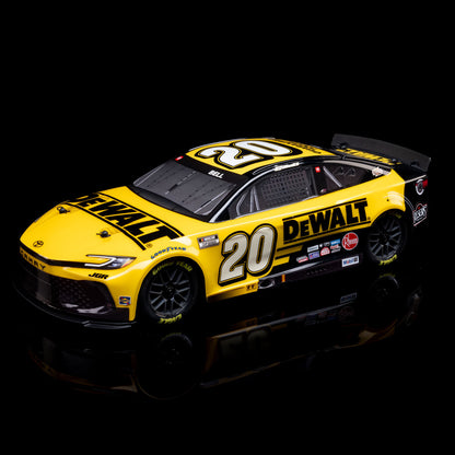 Losi 1/12 NASCAR RC Race Car Christopher Bell? No. 20? 2025 DEWALT Toyota Camry XSE 2S AWD RTR Brushed On-Road (Battery & Charger Included), Yellow