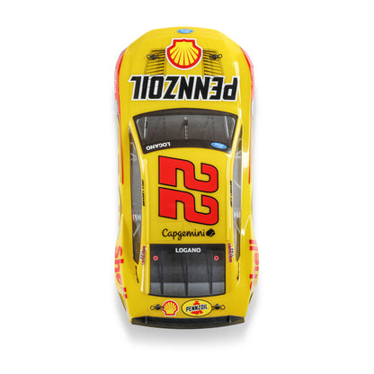 Losi 1/12 NASCAR RC Race Car Joey Logano No. 22 2025 Shell-Pennzoil Ford Mustang 2S AWD RTR Brushed On-Road (Battery & Charger Included), Yellow