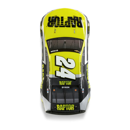 Losi 1/12 NASCAR RC Race Car William Byron No. 24 2025 Raptor Chevrolet ZL1 2S AWD Brushed On-Road (Battery & Charger Included), Black