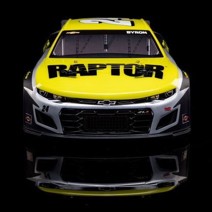 Losi 1/12 NASCAR RC Race Car William Byron No. 24 2025 Raptor Chevrolet ZL1 2S AWD Brushed On-Road (Battery & Charger Included), Black