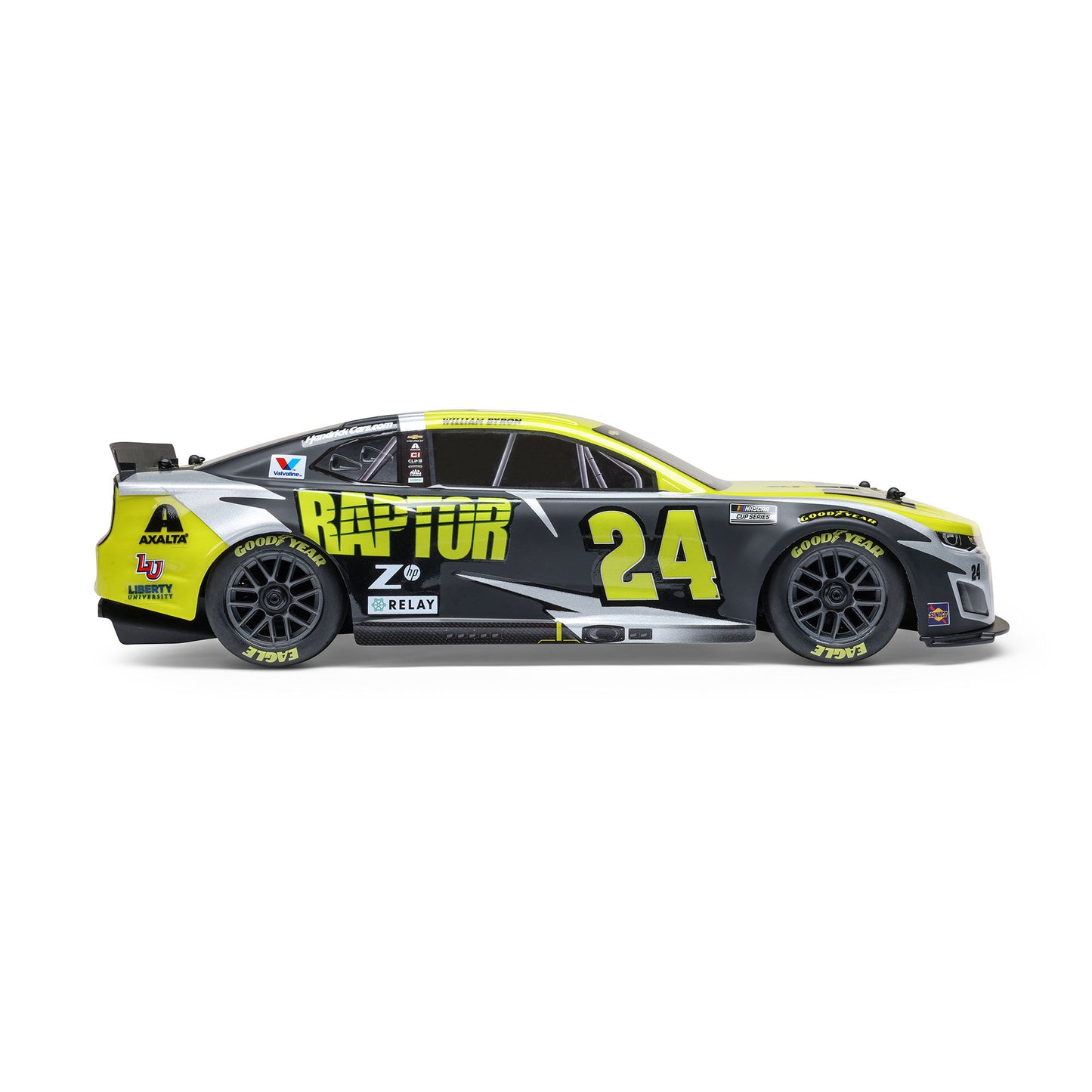 Losi 1/12 NASCAR RC Race Car William Byron No. 24 2025 Raptor Chevrolet ZL1 2S AWD Brushed On-Road (Battery & Charger Included), Black