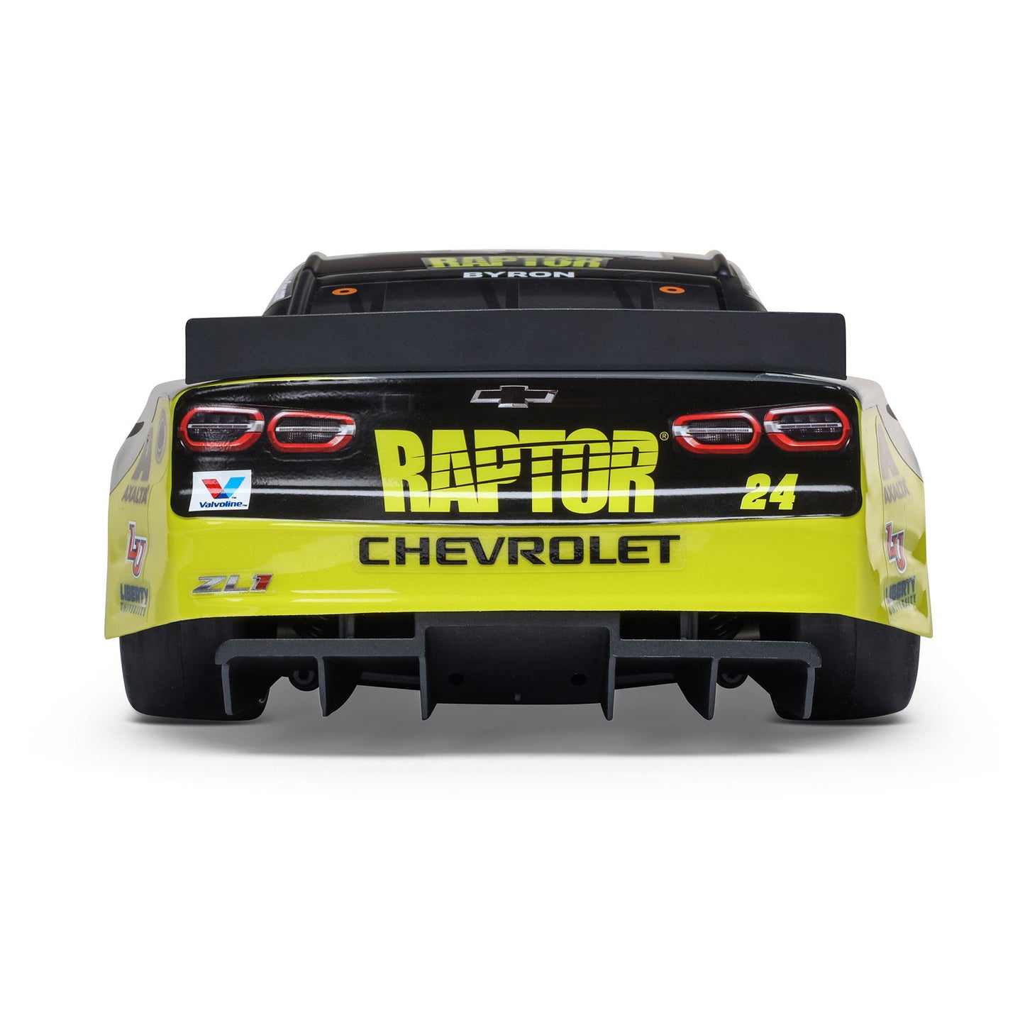 Losi 1/12 NASCAR RC Race Car William Byron No. 24 2025 Raptor Chevrolet ZL1 2S AWD Brushed On-Road (Battery & Charger Included), Black