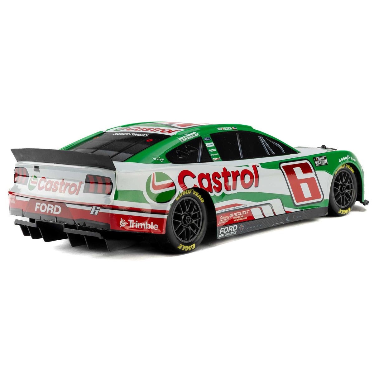 1/12 NASCAR RC Race Car Brad Keselowski No. 6 2026 Castrol Ford Mustang 2S AWD RTR Brushed On-Road (Battery & Charger Included)