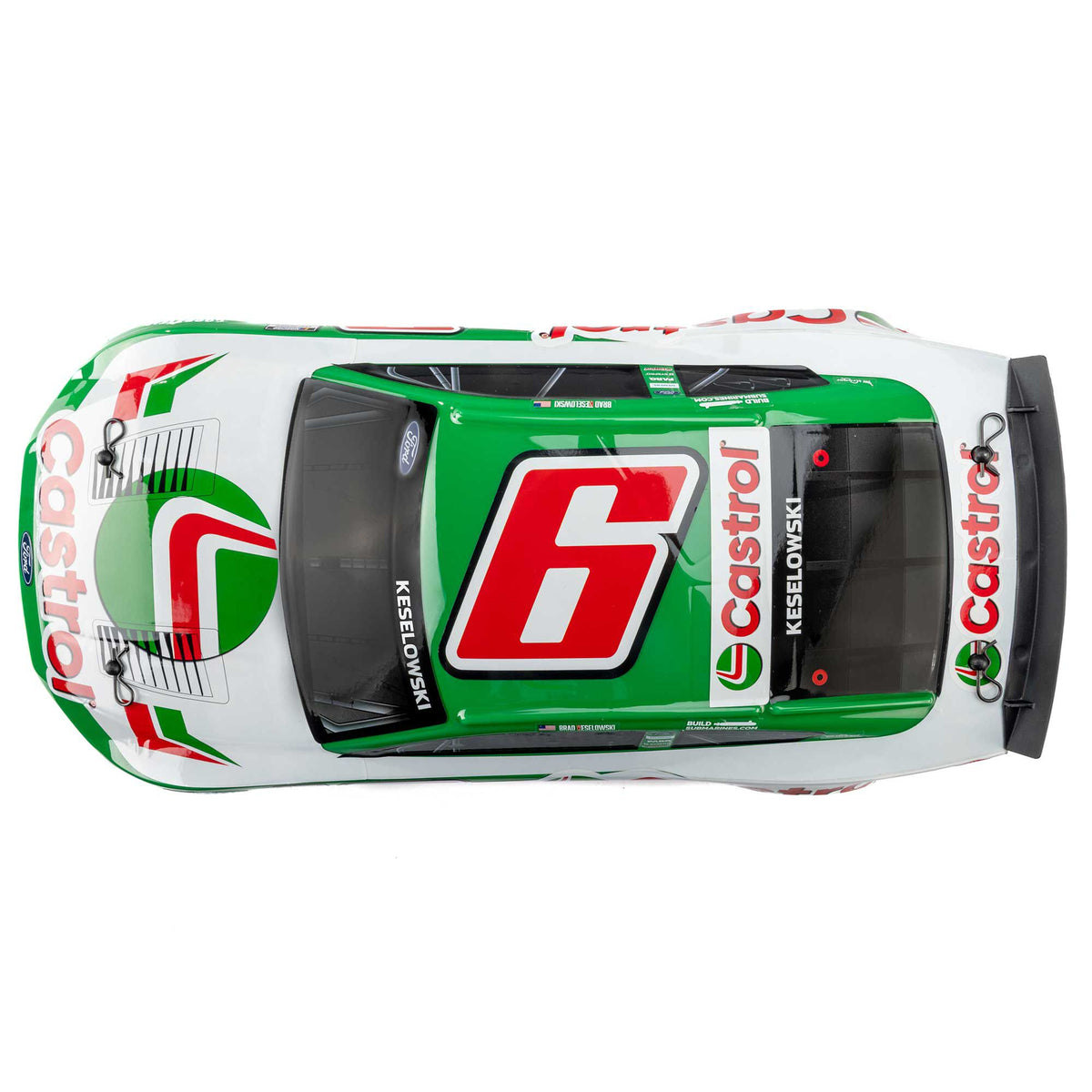 1/12 NASCAR RC Race Car Brad Keselowski No. 6 2026 Castrol Ford Mustang 2S AWD RTR Brushed On-Road (Battery & Charger Included)