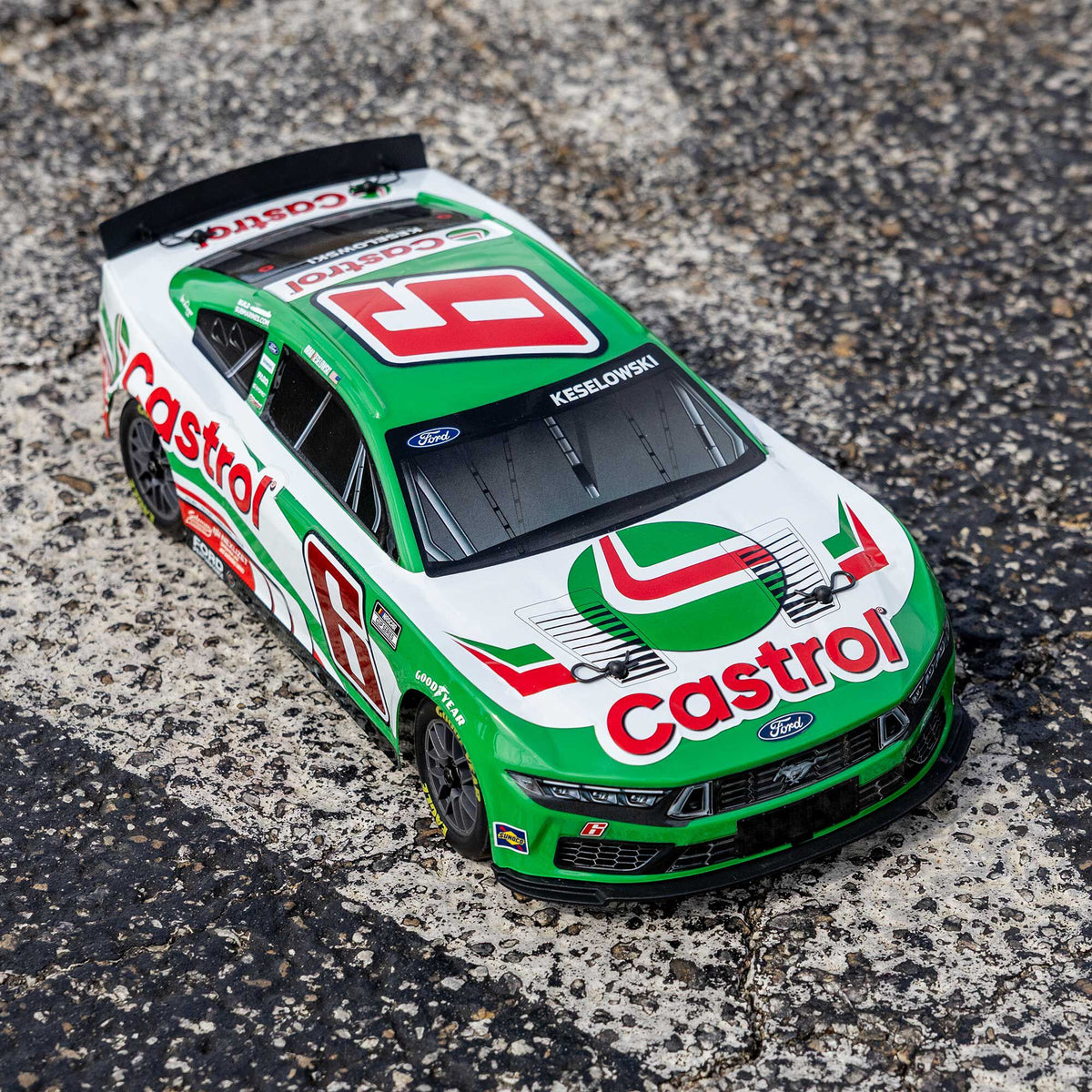 1/12 NASCAR RC Race Car Brad Keselowski No. 6 2026 Castrol Ford Mustang 2S AWD RTR Brushed On-Road (Battery & Charger Included)