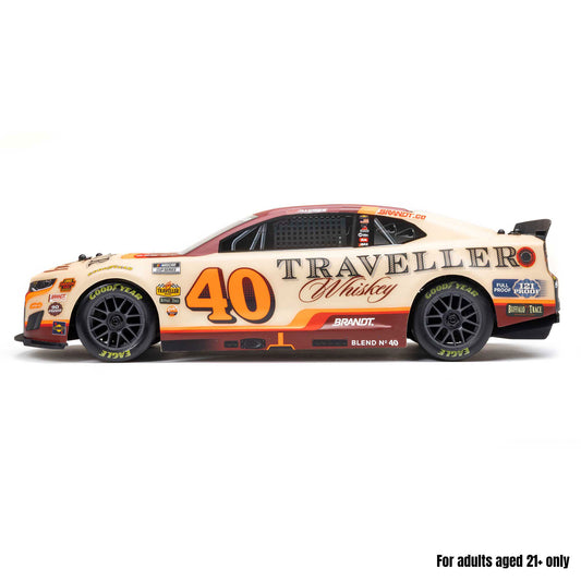 1/12 NASCAR RC Race Car Justin Allgaier No. 40 2026 Traveller Whiskey Chevrolet ZL1 2S AWD RTR Brushed On-Road (Battery & Charger Included)