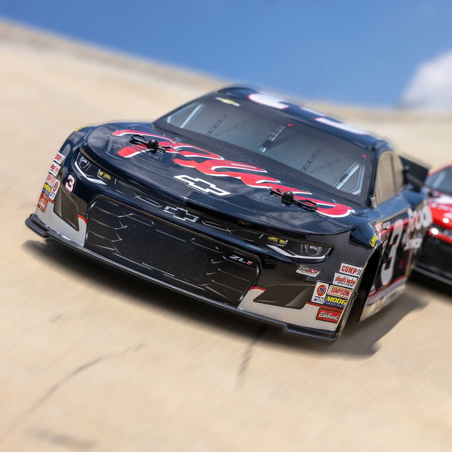 1/12 NASCAR RC Race Car RCR No. 3 GM Goodwrench Chevrolet ZL1 2S AWD RTR Brushed On-Road (Battery & Charger Included), Black