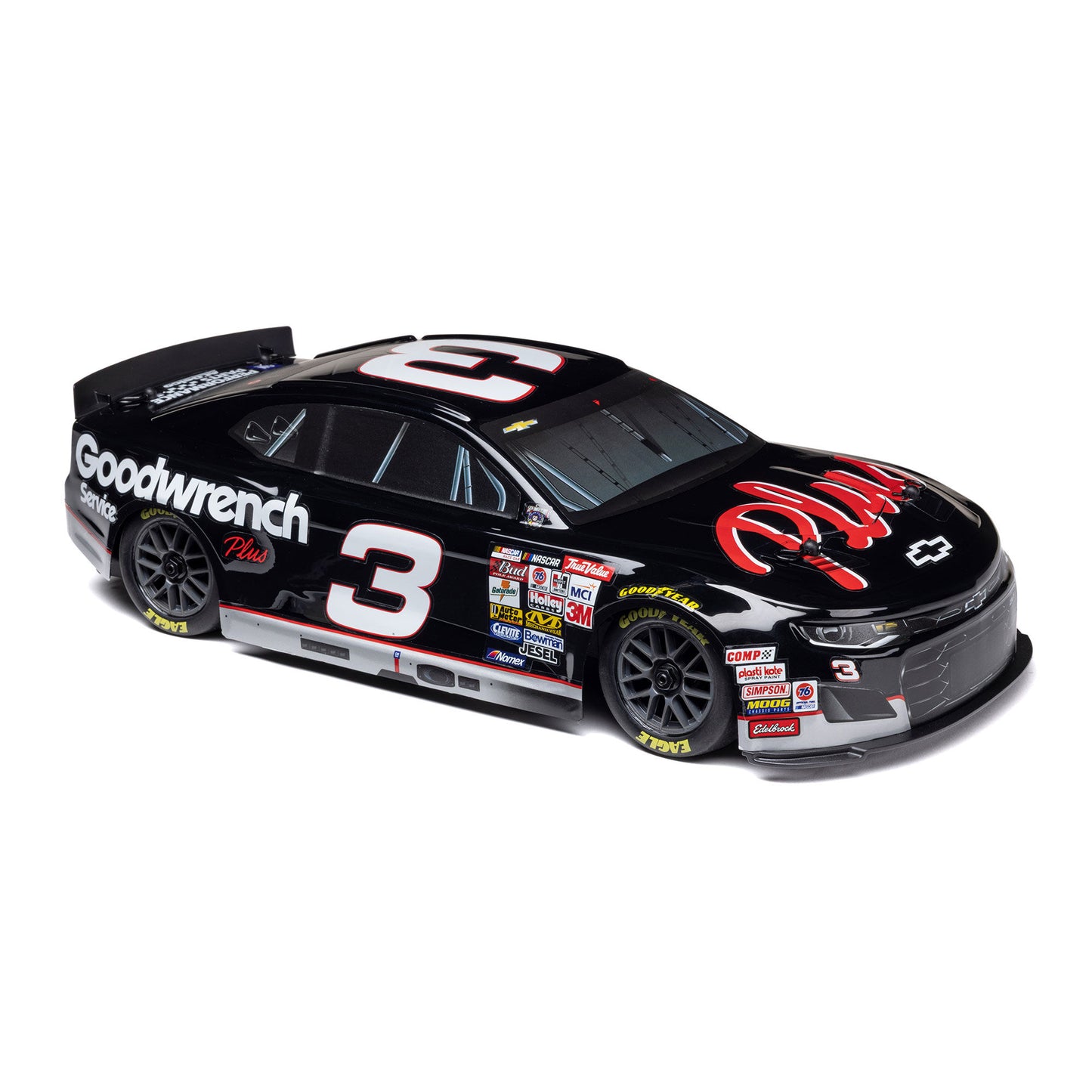 1/12 NASCAR RC Race Car RCR No. 3 GM Goodwrench Chevrolet ZL1 2S AWD RTR Brushed On-Road (Battery & Charger Included), Black