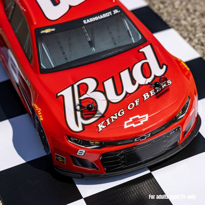 1/12 NASCAR RC Race Car Dale Earnhardt Jr. No. 8 Budweiser Chevrolet ZL1 2S AWD RTR Brushed On-Road (Battery & Charger Included), Red
