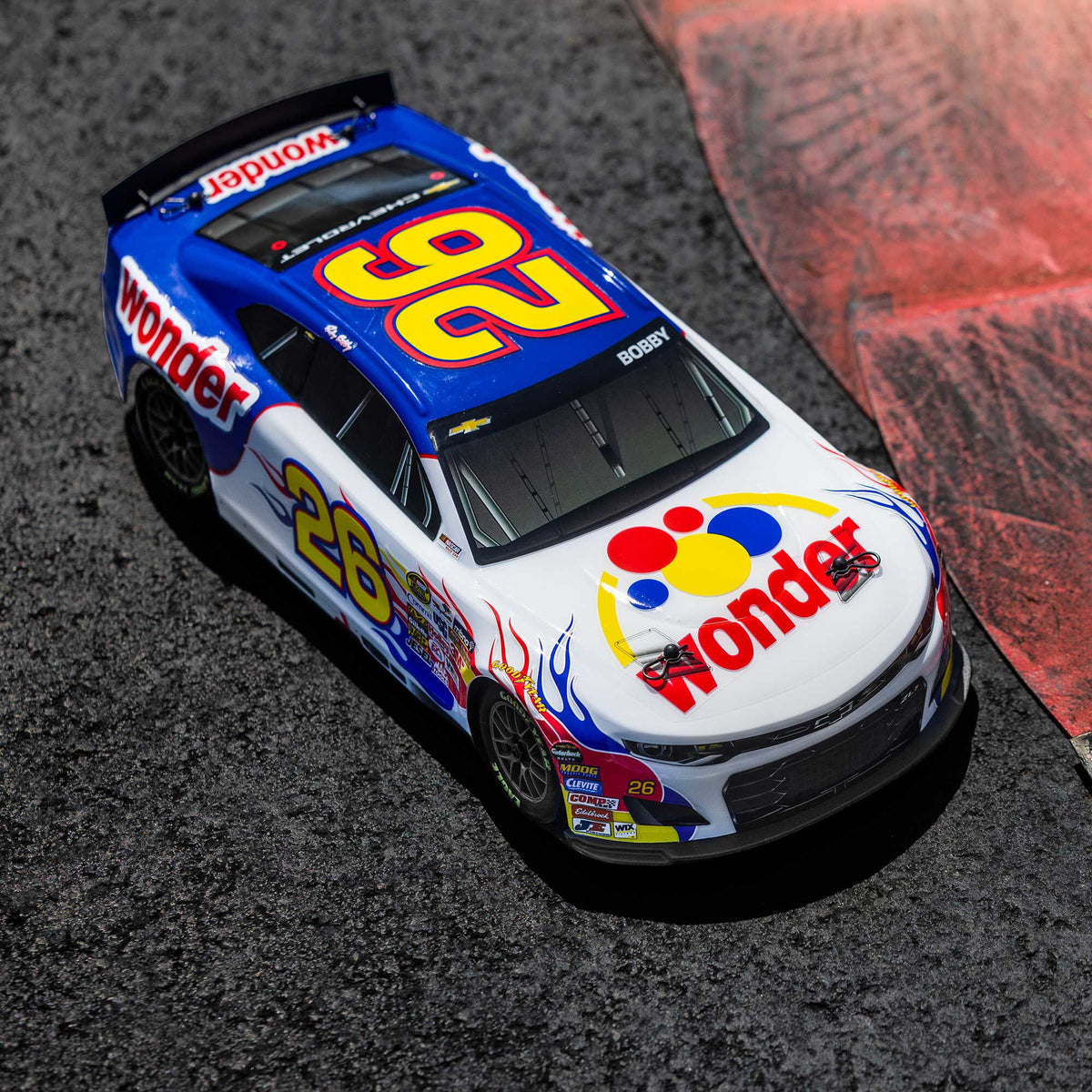 1/12 NASCAR RC Race Car Ricky Bobby No. 26 2026 Wonder Bread Chevrolet ZL1 2S AWD RTR Brushed On-Road (Battery & Charger Included)