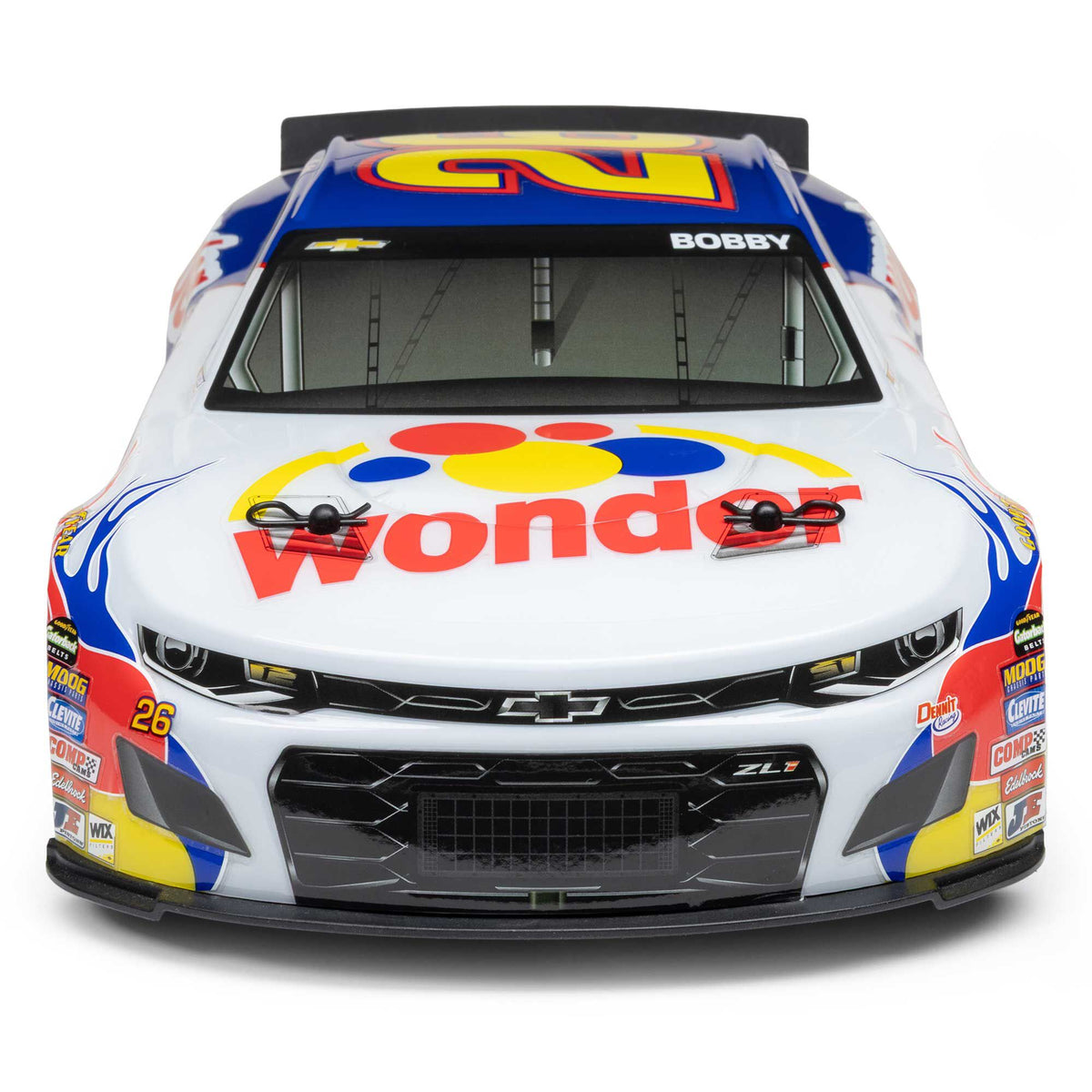 1/12 NASCAR RC Race Car Ricky Bobby No. 26 2026 Wonder Bread Chevrolet ZL1 2S AWD RTR Brushed On-Road (Battery & Charger Included)