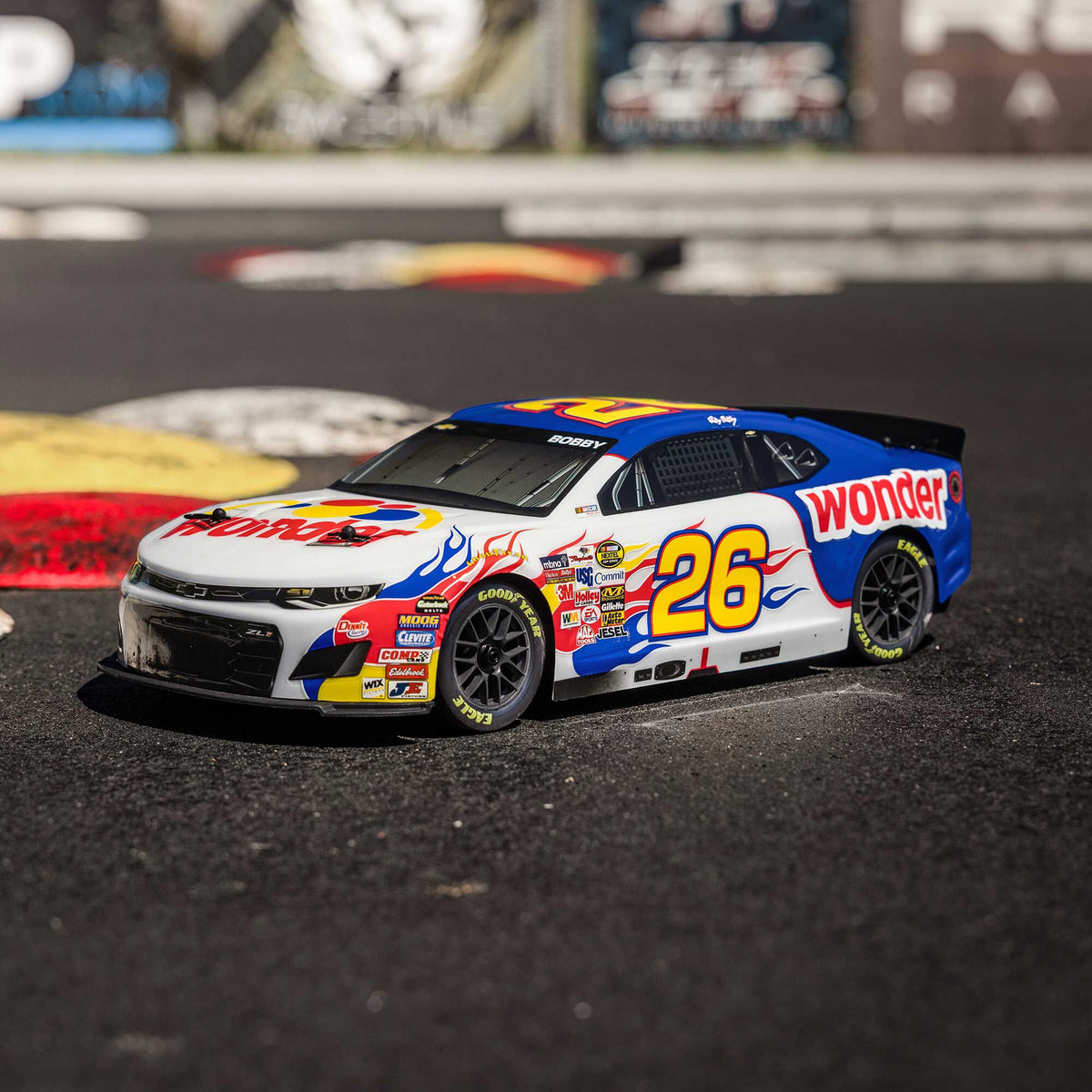 1/12 NASCAR RC Race Car Ricky Bobby No. 26 2026 Wonder Bread Chevrolet ZL1 2S AWD RTR Brushed On-Road (Battery & Charger Included)
