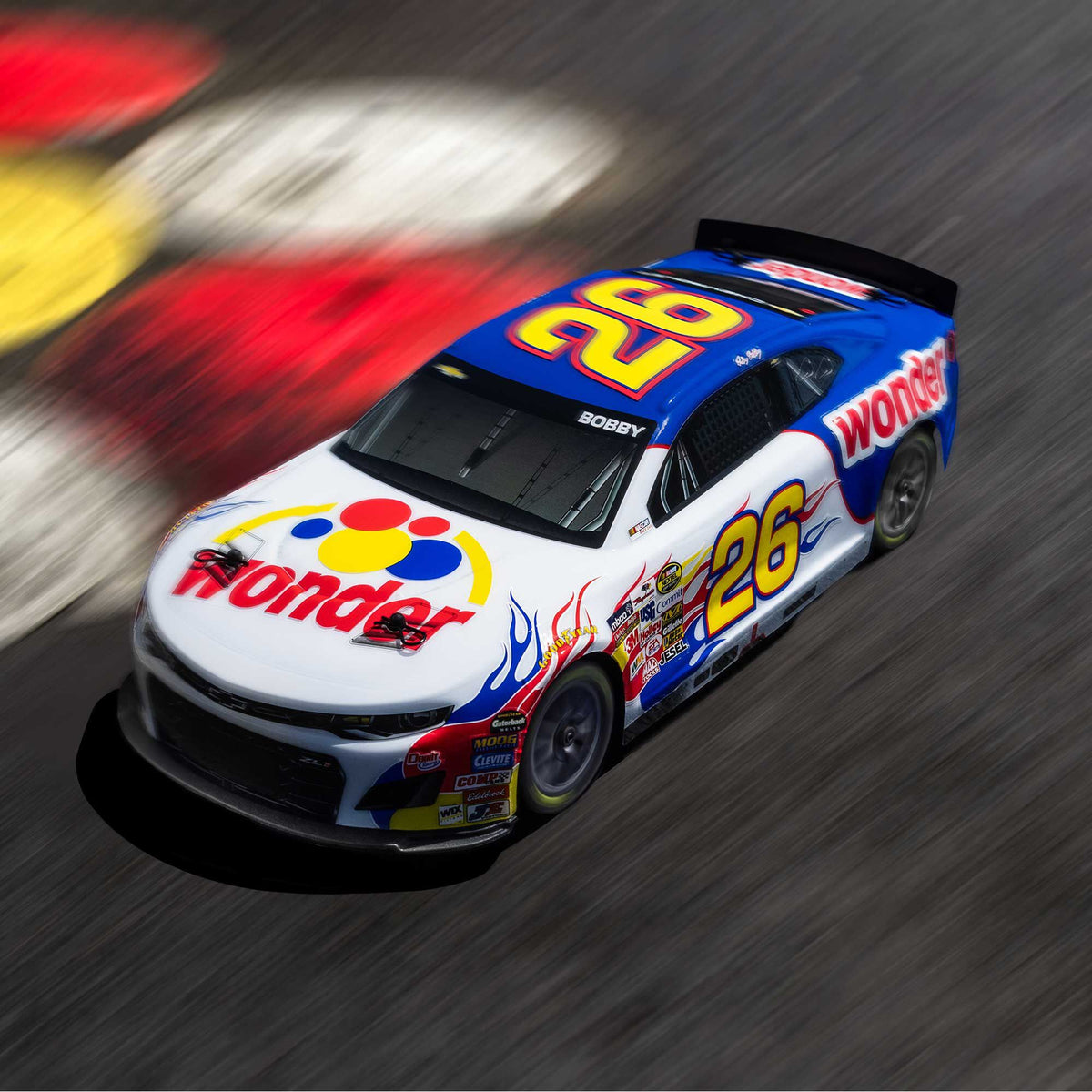1/12 NASCAR RC Race Car Ricky Bobby No. 26 2026 Wonder Bread Chevrolet ZL1 2S AWD RTR Brushed On-Road (Battery & Charger Included)