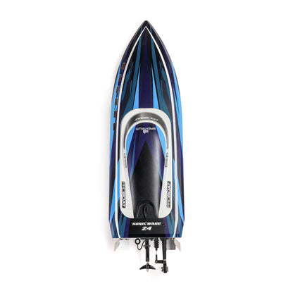 Sonicwake 24" Self-Righting Brushless Deep-V RTR (Battery & Charger Included), Blue