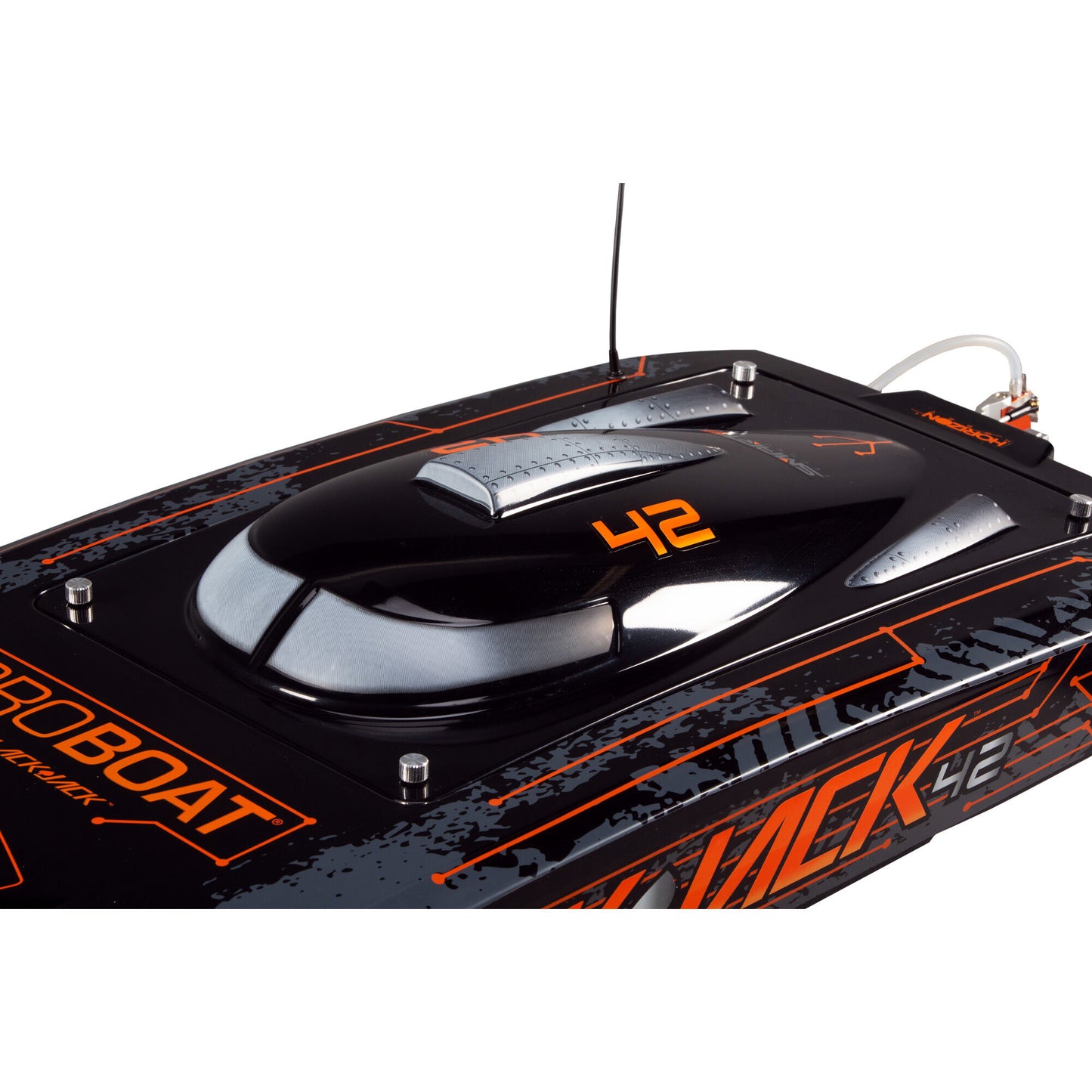 Blackjack 42" 8S Brushless Catamaran RTR, Black/Orange