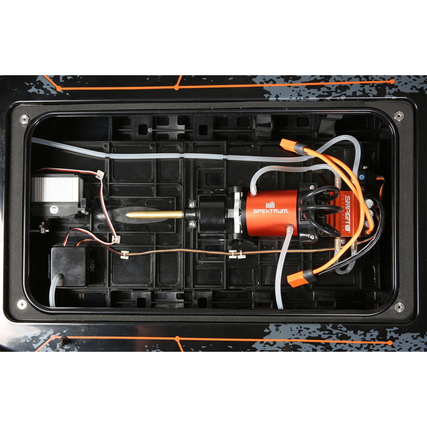 Blackjack 42" 8S Brushless Catamaran RTR, Black/Orange