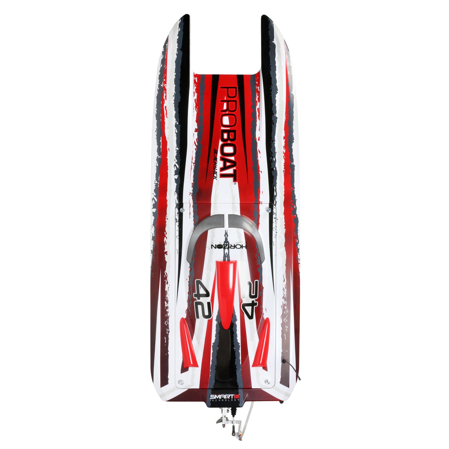 Blackjack 42" 8S Brushless Catamaran RTR, White/Red
