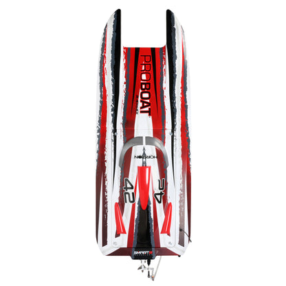 Blackjack 42" 8S Brushless Catamaran RTR, White/Red
