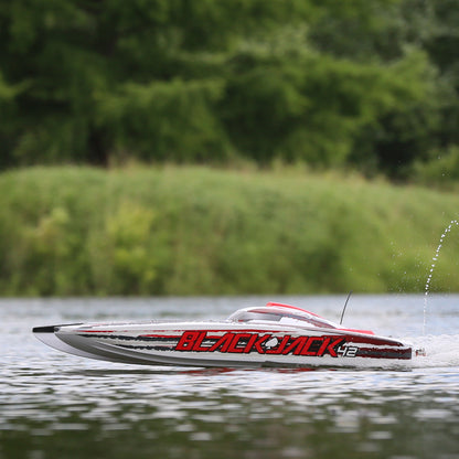 Blackjack 42" 8S Brushless Catamaran RTR, White/Red