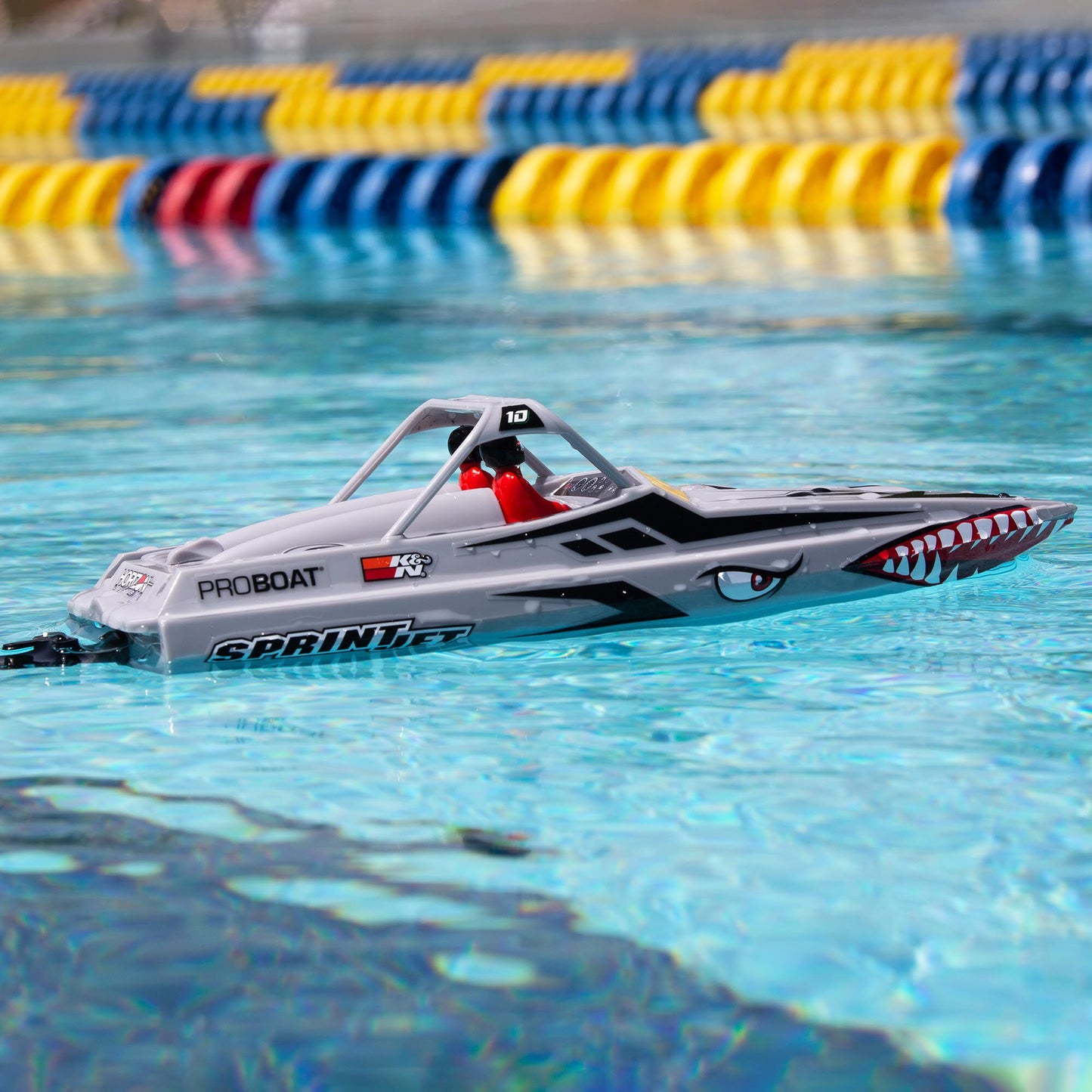 Sprintjet 9" Self-Righting Deep-V Jet Boat Brushed RTR, Silver