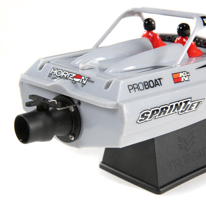 Sprintjet 9" Self-Righting Deep-V Jet Boat Brushed RTR, Silver