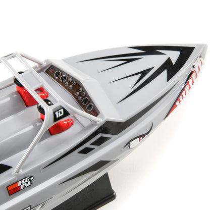 Sprintjet 9" Self-Righting Deep-V Jet Boat Brushed RTR, Silver