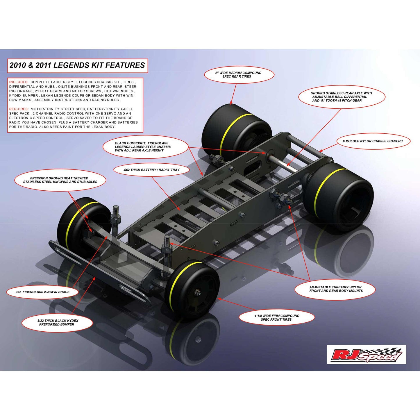 RJ Speed 1/10 Electric R/C Legends Spec Coupe 2WD Kit
