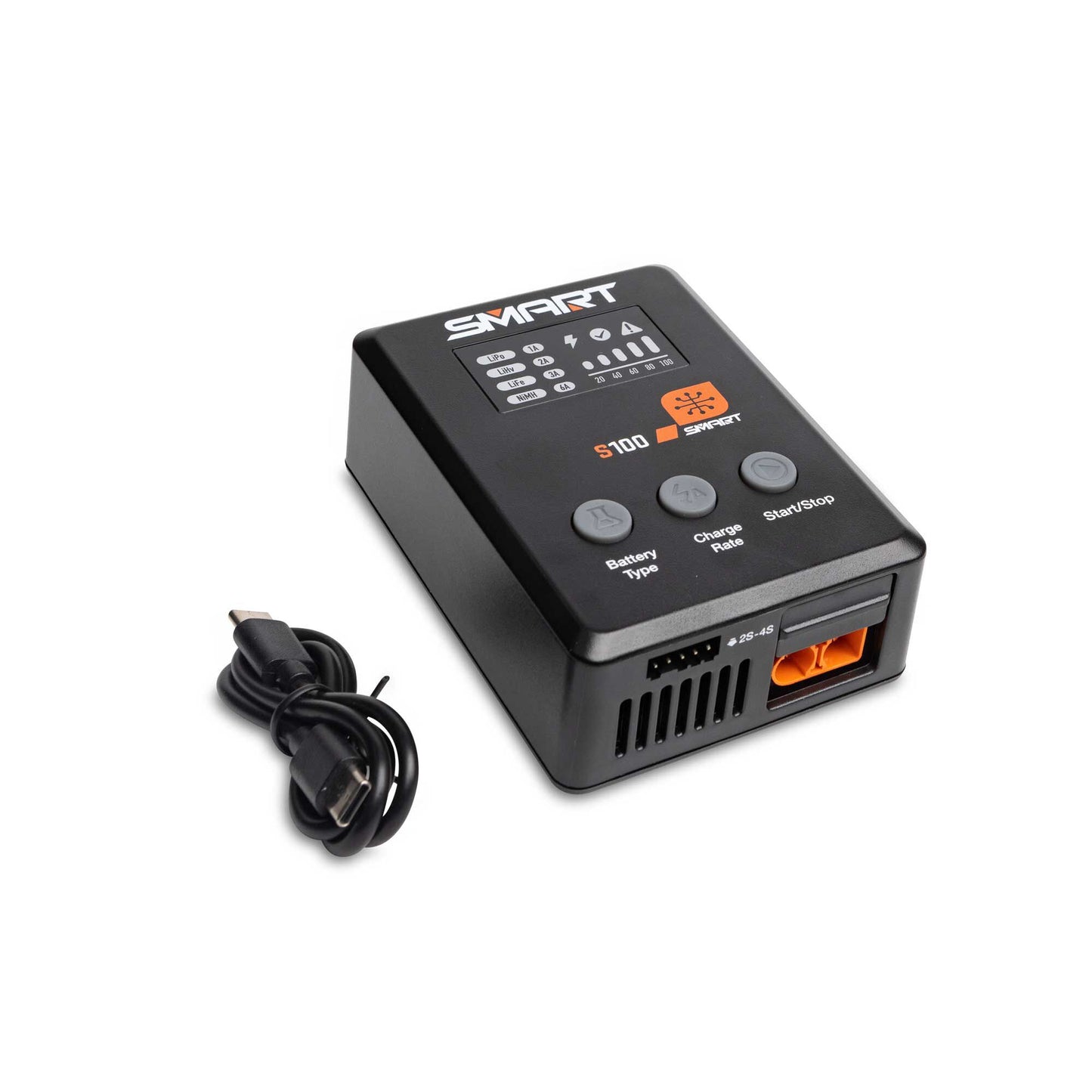 Spektrum Smart Powerstage Surface Bundle: 5000mAh 3S 50C LiPo Battery (IC3) / 100W S100 Charger