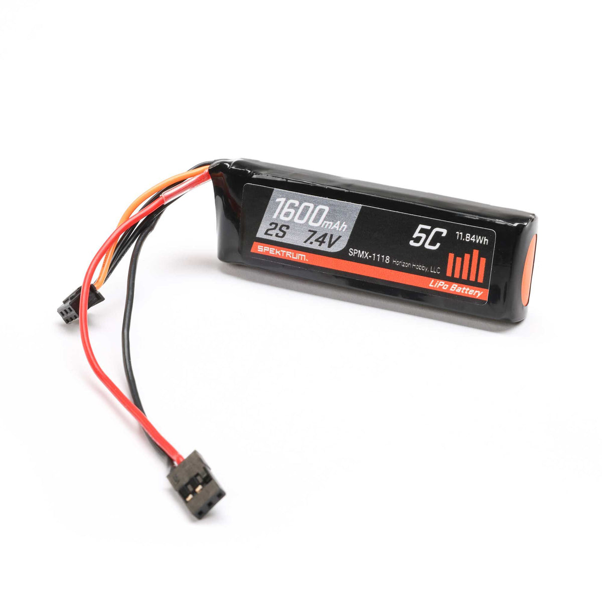 7.4V 1600mAh 2S 5C Receiver LiPo Battery