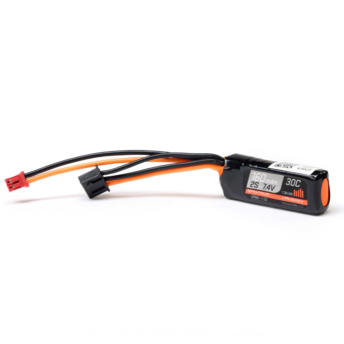 7.4V 160mAh 2S 30C LiPo Battery: SCX30 PH2.0