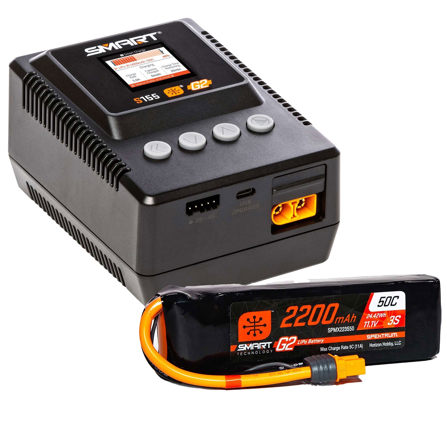 Smart Powerstage 3S Air Bundle: G2 2200mAh 3S LiPo IC3 & S155 Charger