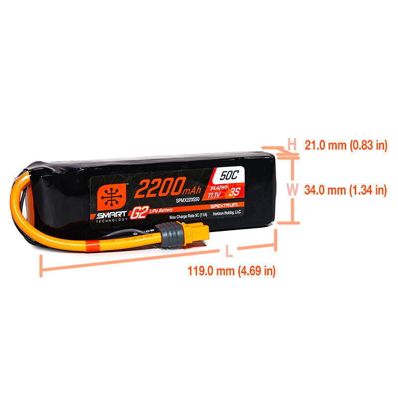 Smart Powerstage 3S Air Bundle: G2 2200mAh 3S LiPo IC3 & S155 Charger