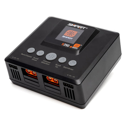 Spektrum Smart Powerstage 4S Air Bundle: (2) G2 2200mAh 4S 50C LiPo IC3 & S250 Charger