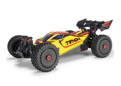 Arrma 1/8 TYPHON 4X4 RTR Brushed Buggy, Yellow