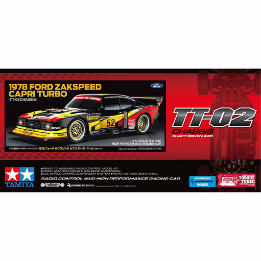 Tamiya - RC 1978 Ford Zakspeed Capri, Turbo TT02