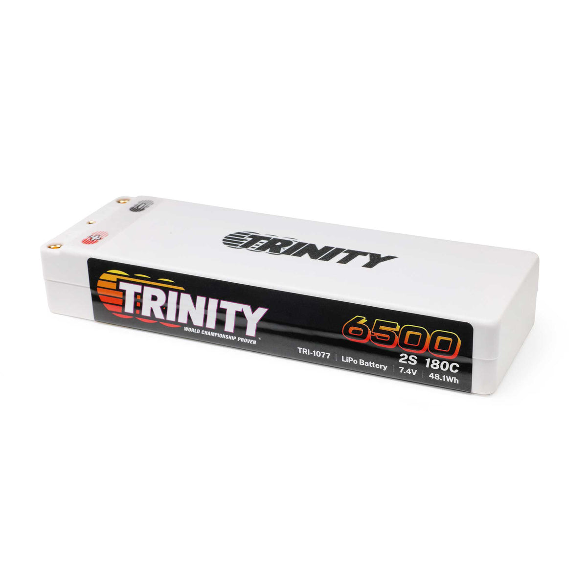 7.4V 6500mAh 2S 180C Stick LiPo Battery: 5mm Bullets