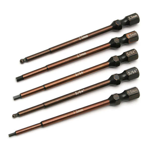 Team Associated - Ft 1/4" 5-Piece Power Tool Tips Set