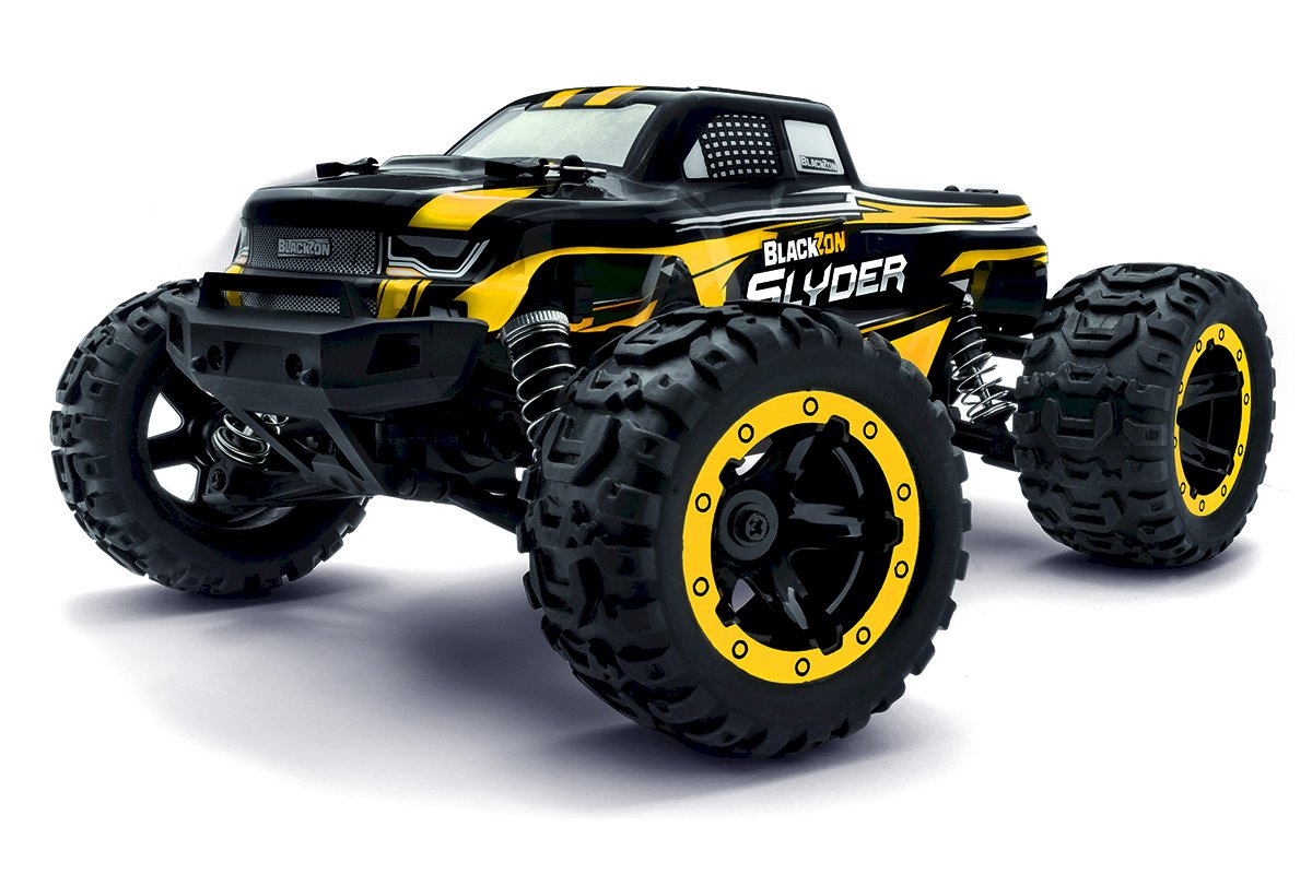 BlackZon - Slyder MT 1/16 4WD Electric Monster Truck - RTR - Yellow