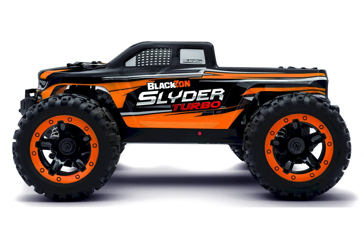BlackZon - Slyder MT Turbo 1/16 4WD 2S Brushless Monster Truck -Orang