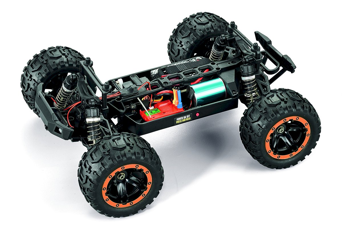 BlackZon - Slyder MT Turbo 1/16 4WD 2S Brushless Monster Truck -Orang