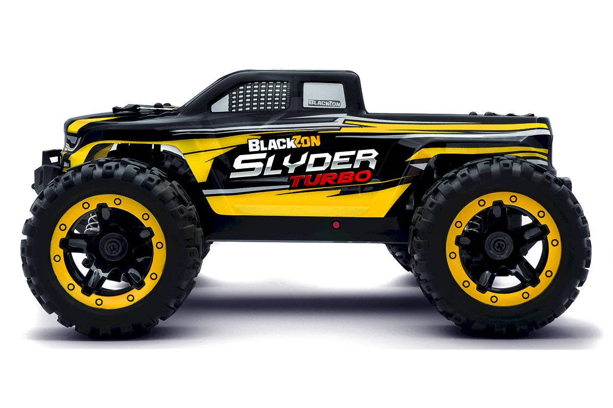 BlackZon - Slyder MT Turbo 1/16 4WD 2S Brushless Monster Truck - Yell