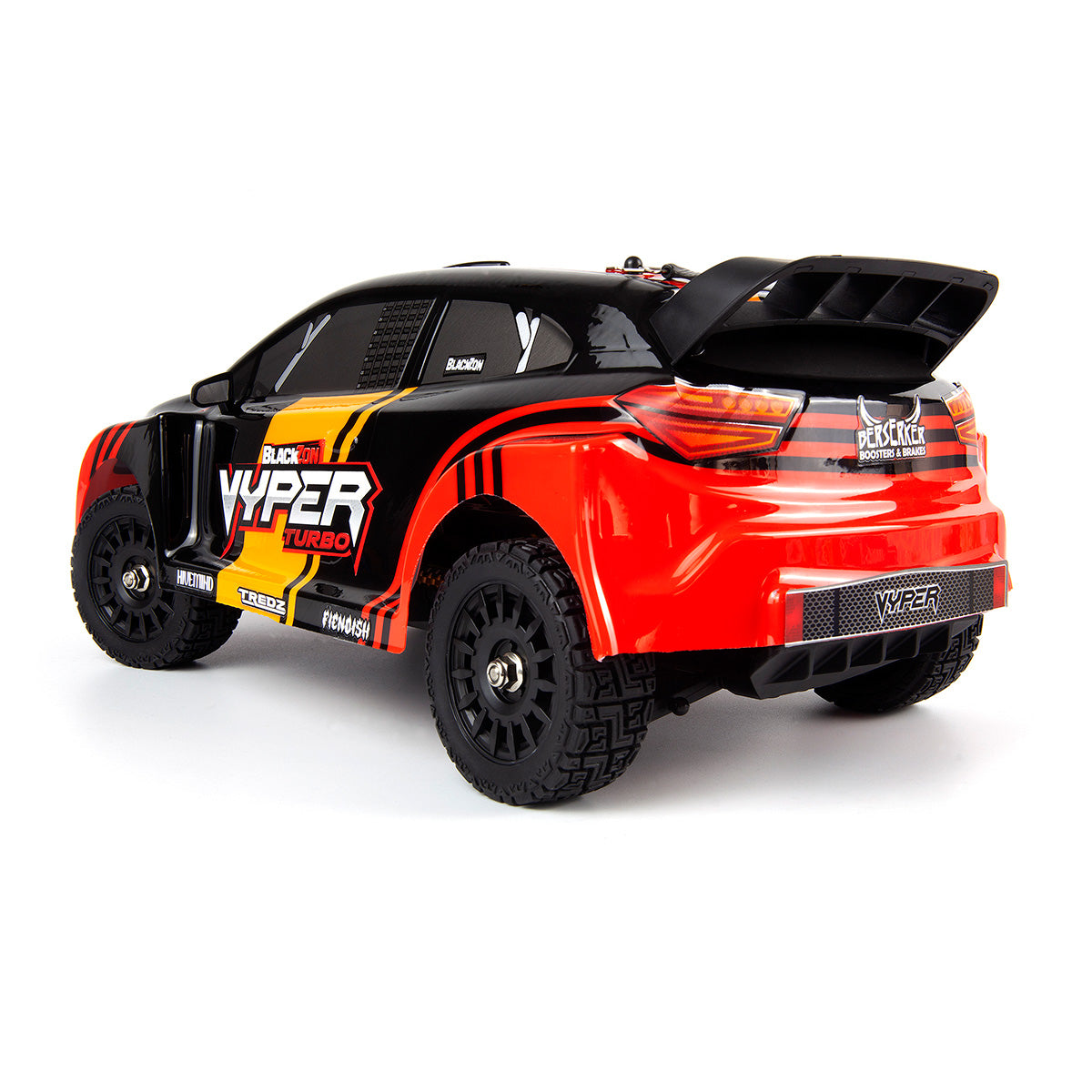 BlackZon - Vyper RX Turbo 1/16 4WD 2S Brushless Rally Car - Red/