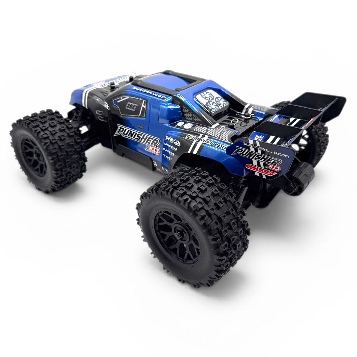 Corally - Punisher XD 4WD 2S Small Scale RTR Monster Truck, Blue