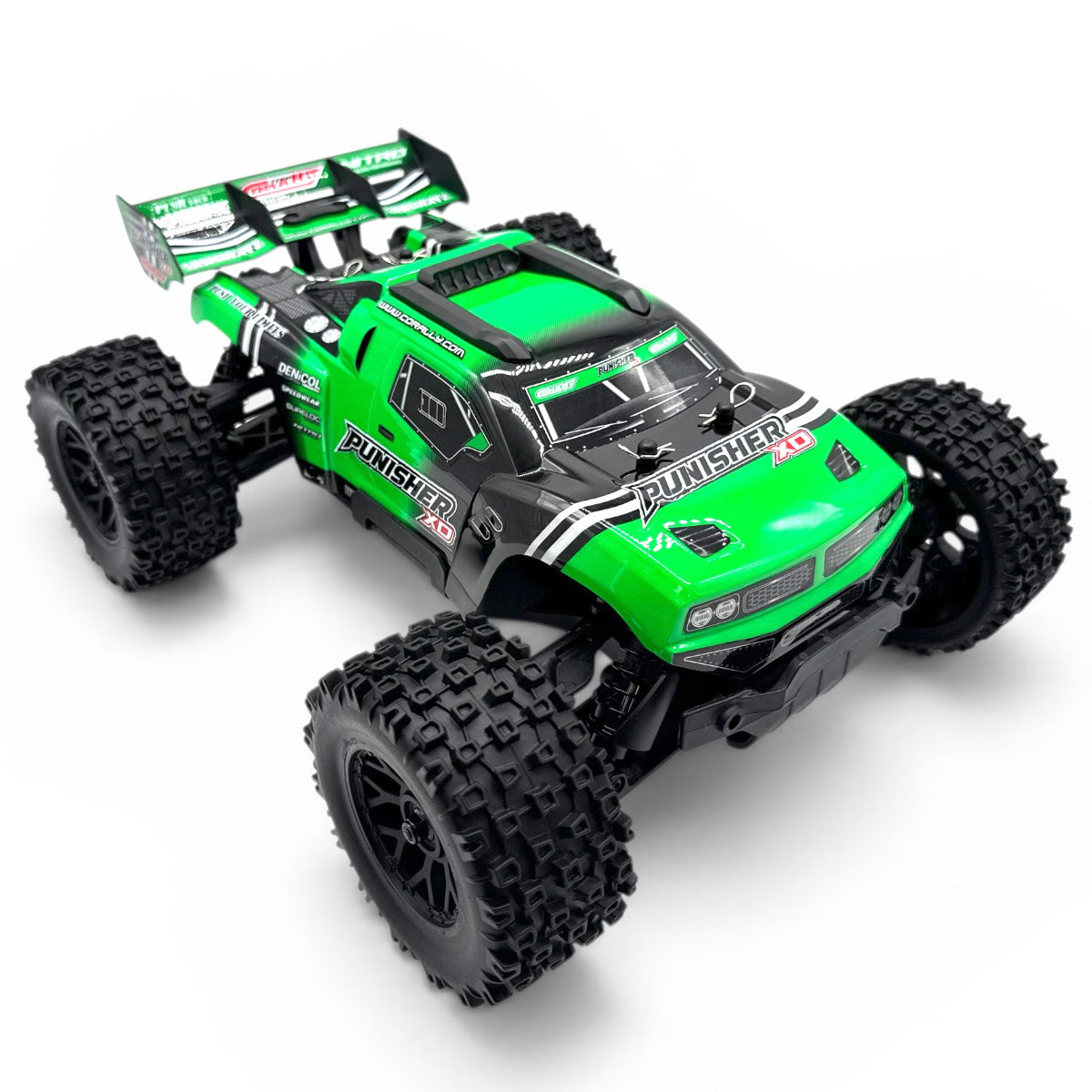 Corally - Punisher XD 4WD 2S Small Scale RTR Monster Truck, Green