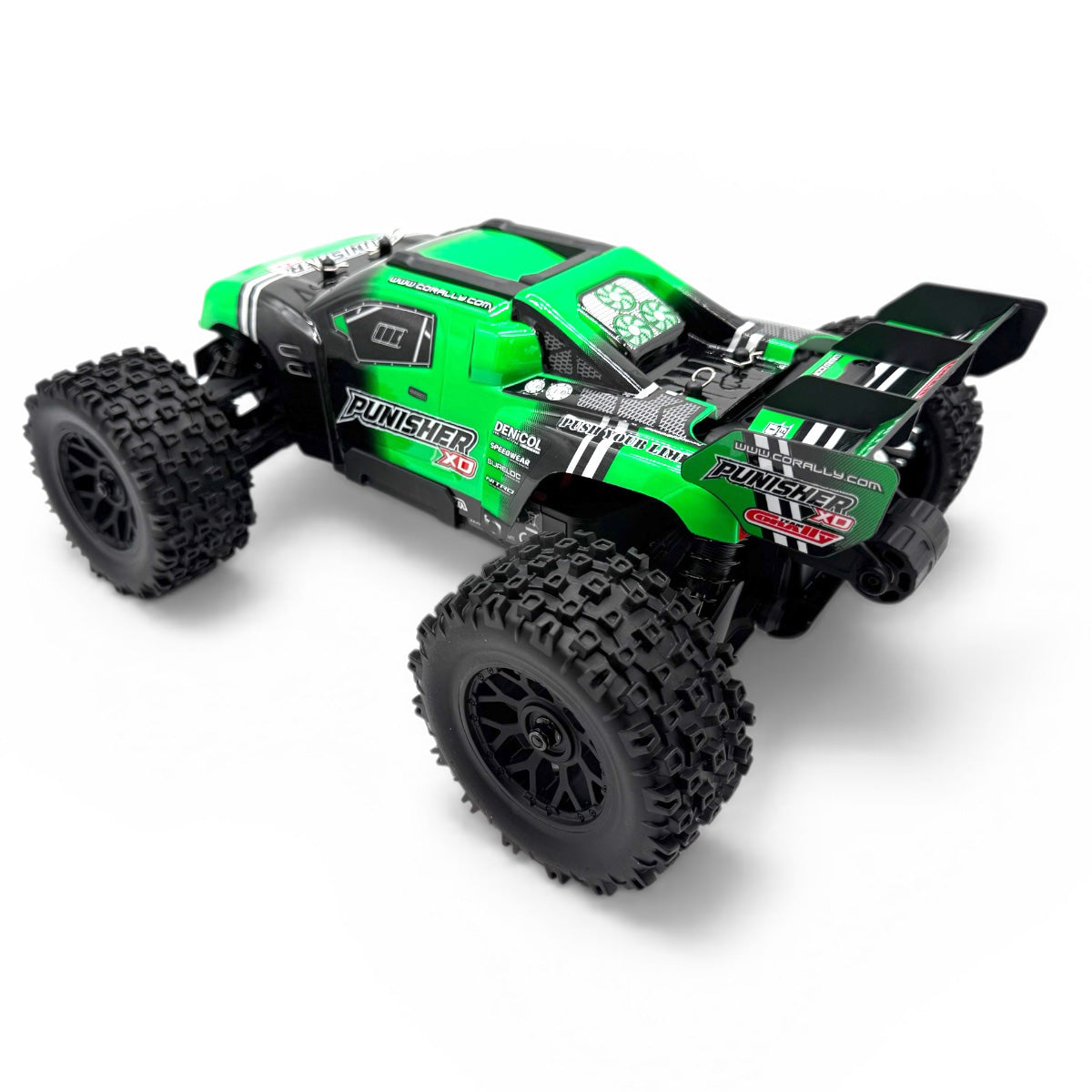 Corally - Punisher XD 4WD 2S Small Scale RTR Monster Truck, Green